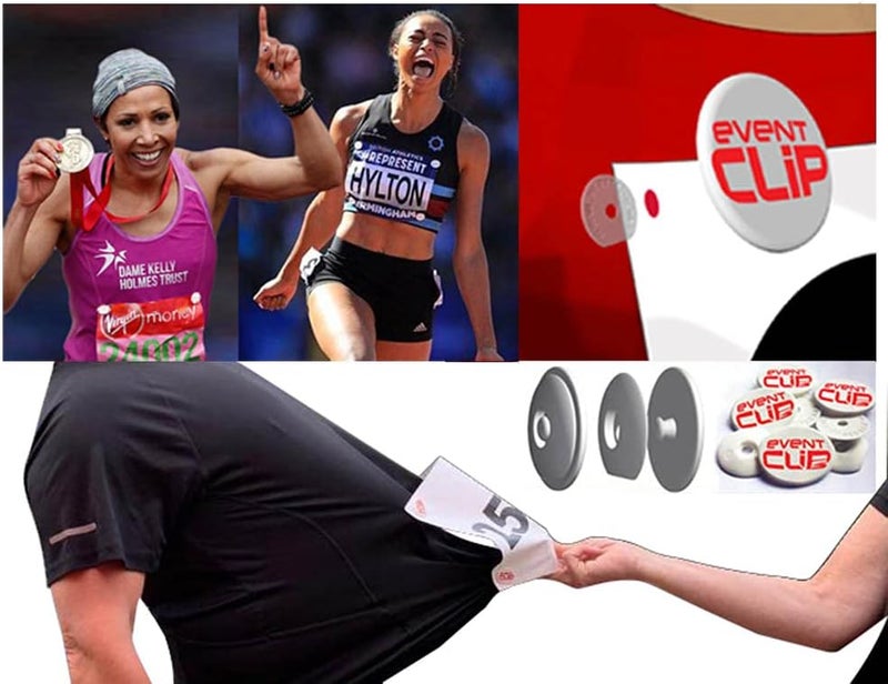 EventClip Race Bib Clips - White X 4 Snap-Lock for Securing Running and Cycling Numbers. Made with Recycled Plastic. (The Original & The Best Est 2012) Distributors Wanted - Image 5